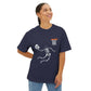 Halloween Basketball Skeleton Unisex Oversized Boxy Tee image 51