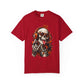 Neon Skull DJ Unisex Garment-Dyed T-shirt image