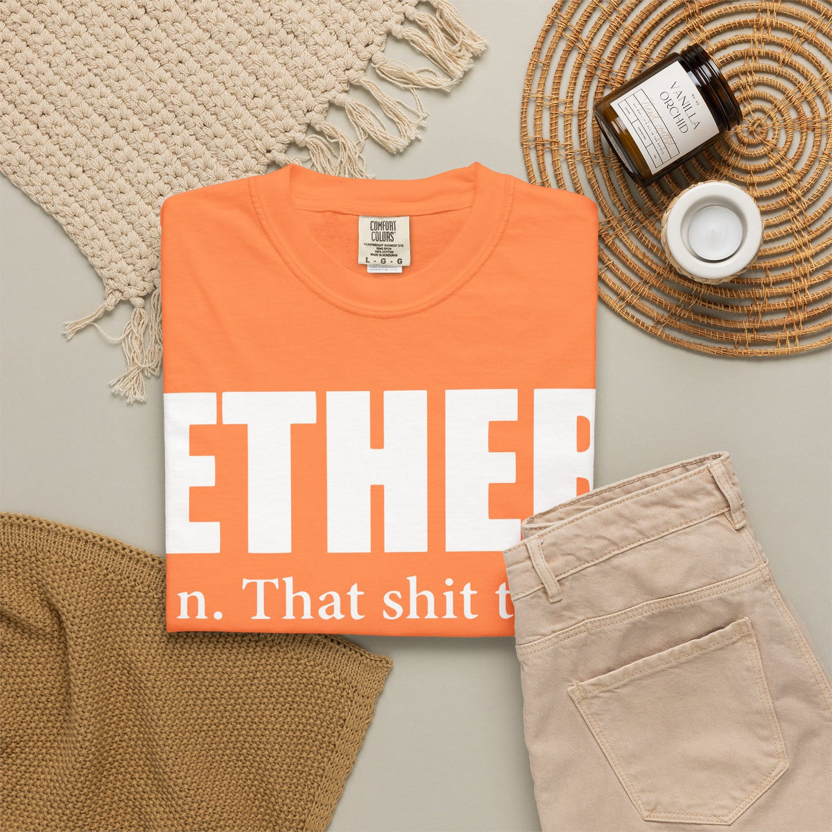 Ether Unisex Garment-Dyed T-shirt image 7