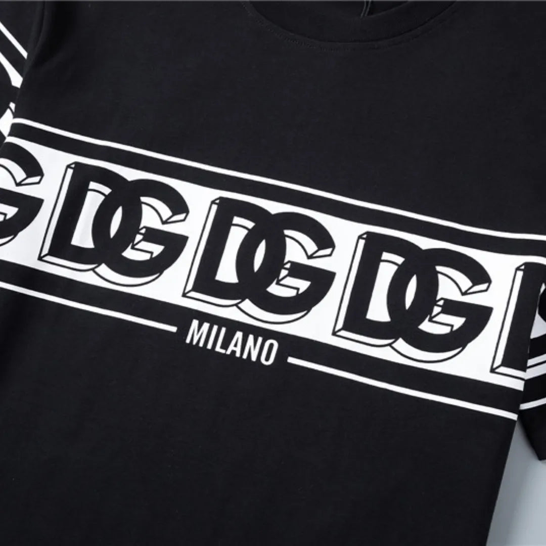 D&amp;G Logo Milano T-shirt in Black - 110 - dng0000110 image 6