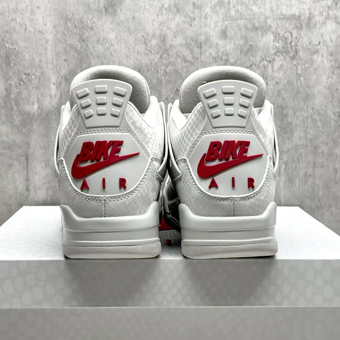Nigel Sylvester x AJ 4 White Grey Mamba Shoes Sneakers - nk0004677 image 7
