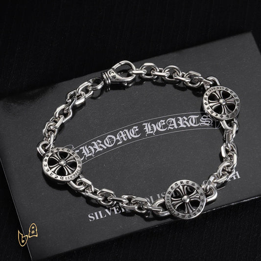 CH Cross Flower Chain Bracelet - CH0081 image 0