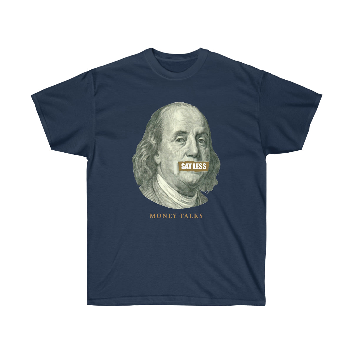 Say Less Money Talks Men T-Shirt - Navy, L image