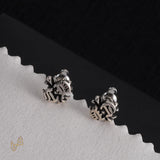 CH Flower Engraved Earrings - CH0154 image 0