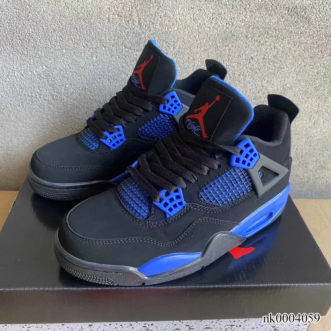 AJ 4 Retro Black Deep Royal Blue Shoes Sneakers - nk0004059 image 9