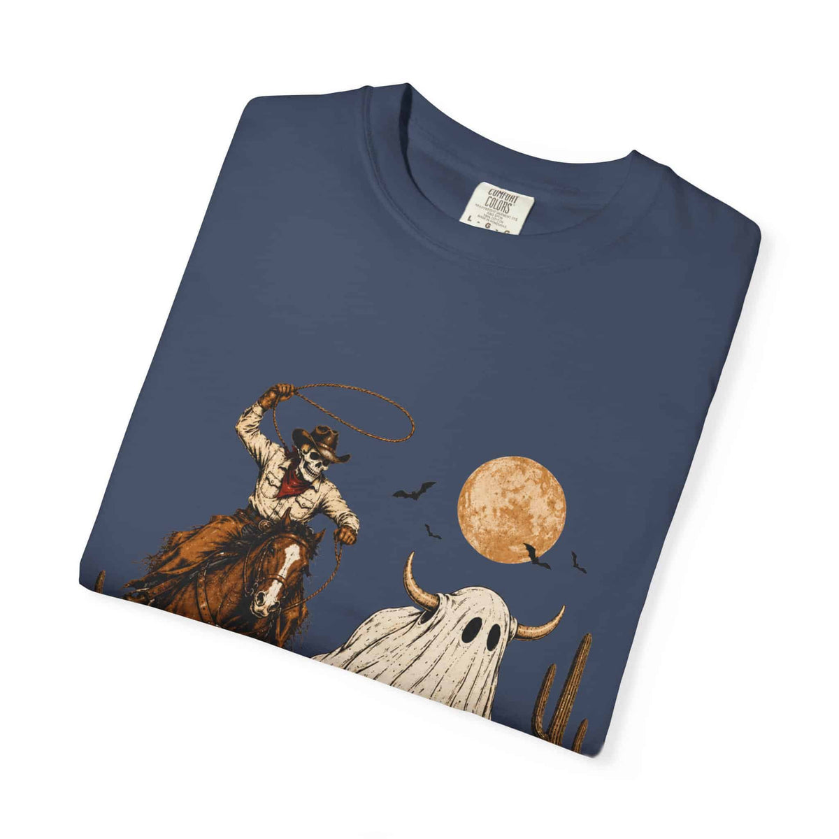 Halloween Basketball Skeleton Unisex Garment-Dyed T-shirt image 106