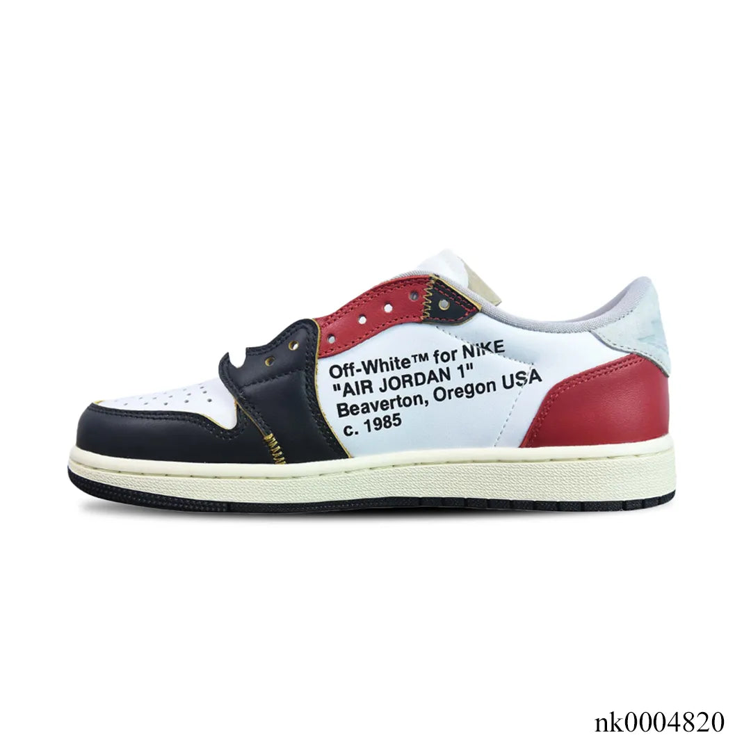 OW x AJ 1 Low OG Goat Lows Shoes Sneakers – nk0004820 image 1