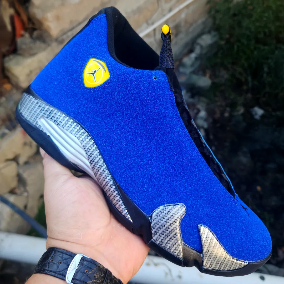 AJ 14 Ferrari Blue Shoes Sneakers - nk0004580 image 2