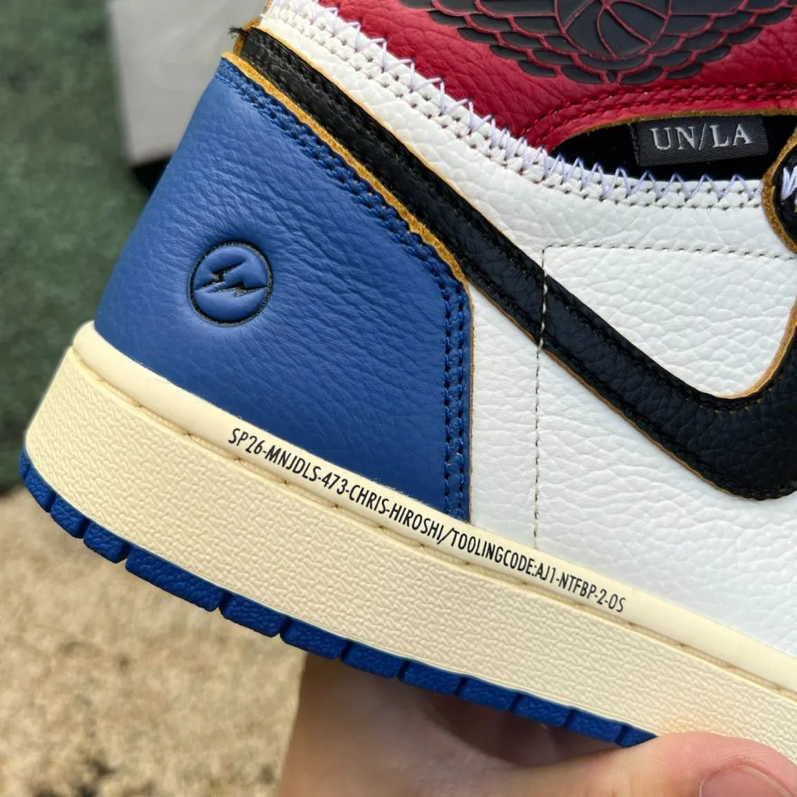 Fragment x Union LA x AJ 1 High OG Varsity Red Shoes Sneakers – nk0004749 image 12