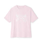 Heavenly Guardians Unisex Oversized Boxy Tee - Soft Pink, M image