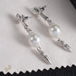 CH Cross Pearl Dangle Earrings - CH0167 image 3