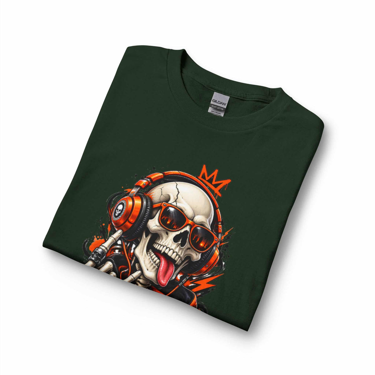 Neon Skull DJ Long Sleeve T-Shirt image 30