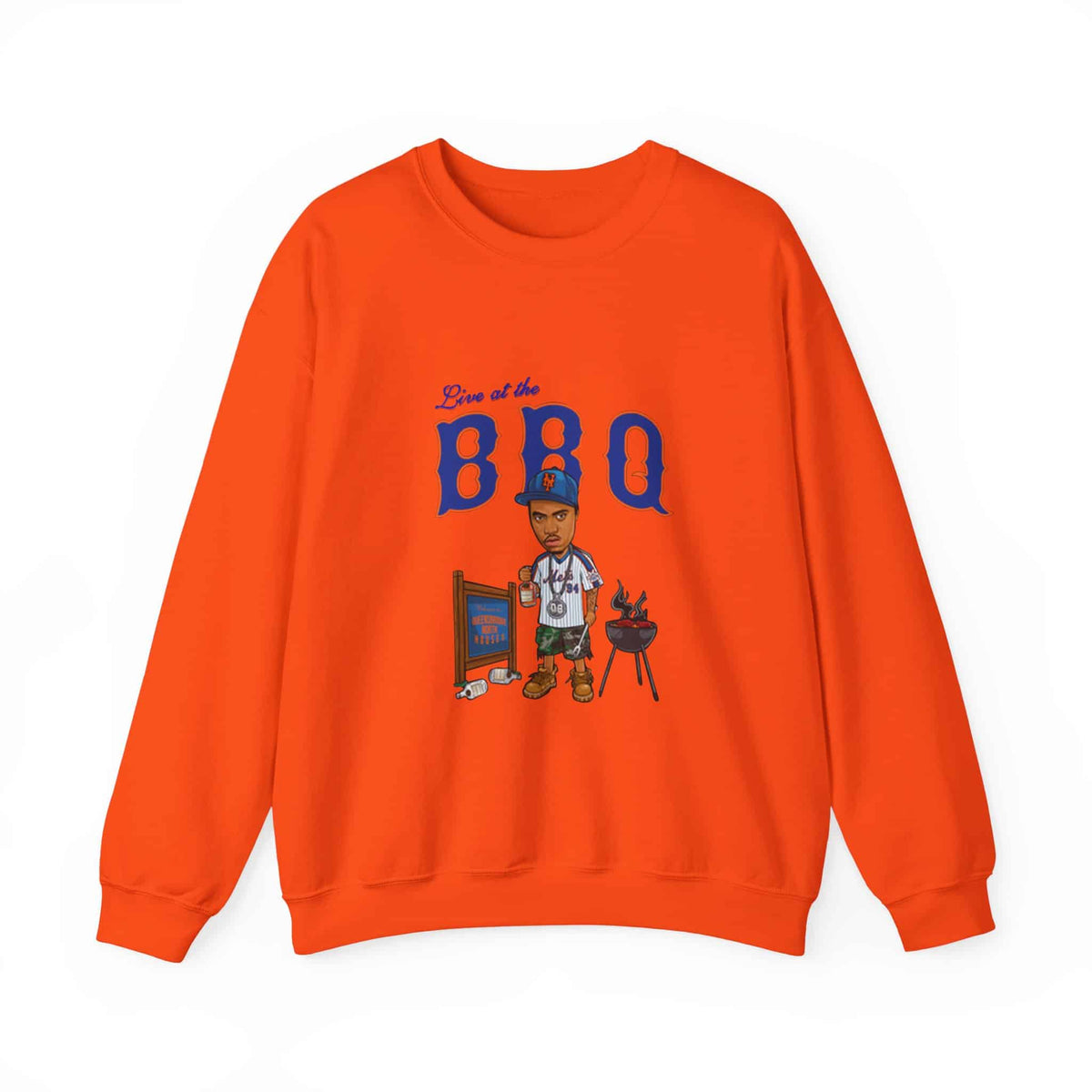 Rap Nas Live At The BBQ Crewneck Sweatshirt image