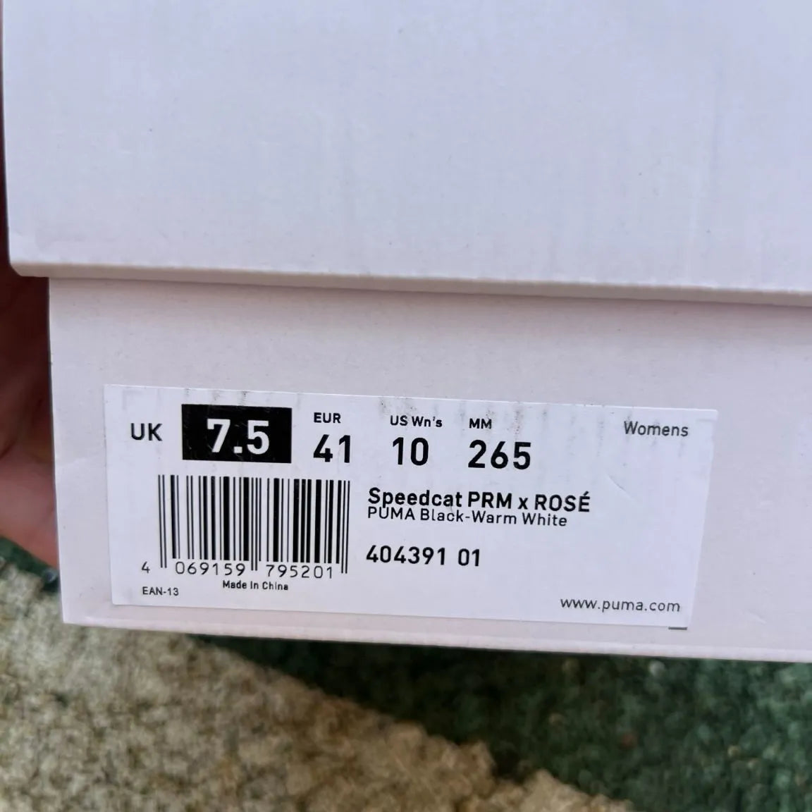 Rosé x PM Speedcat Premium Leather Black Shoes Sneakers - pm0000015 image 11