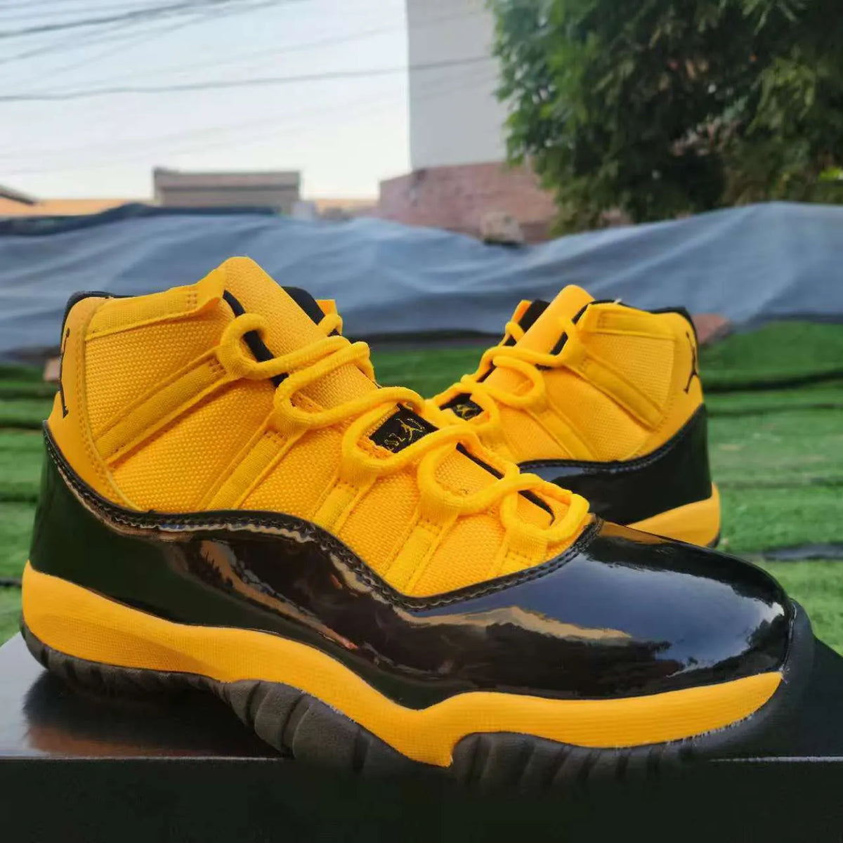 AJ 11 Gamma Black & Yellow Shoes Sneakers – nk0004795 image 2