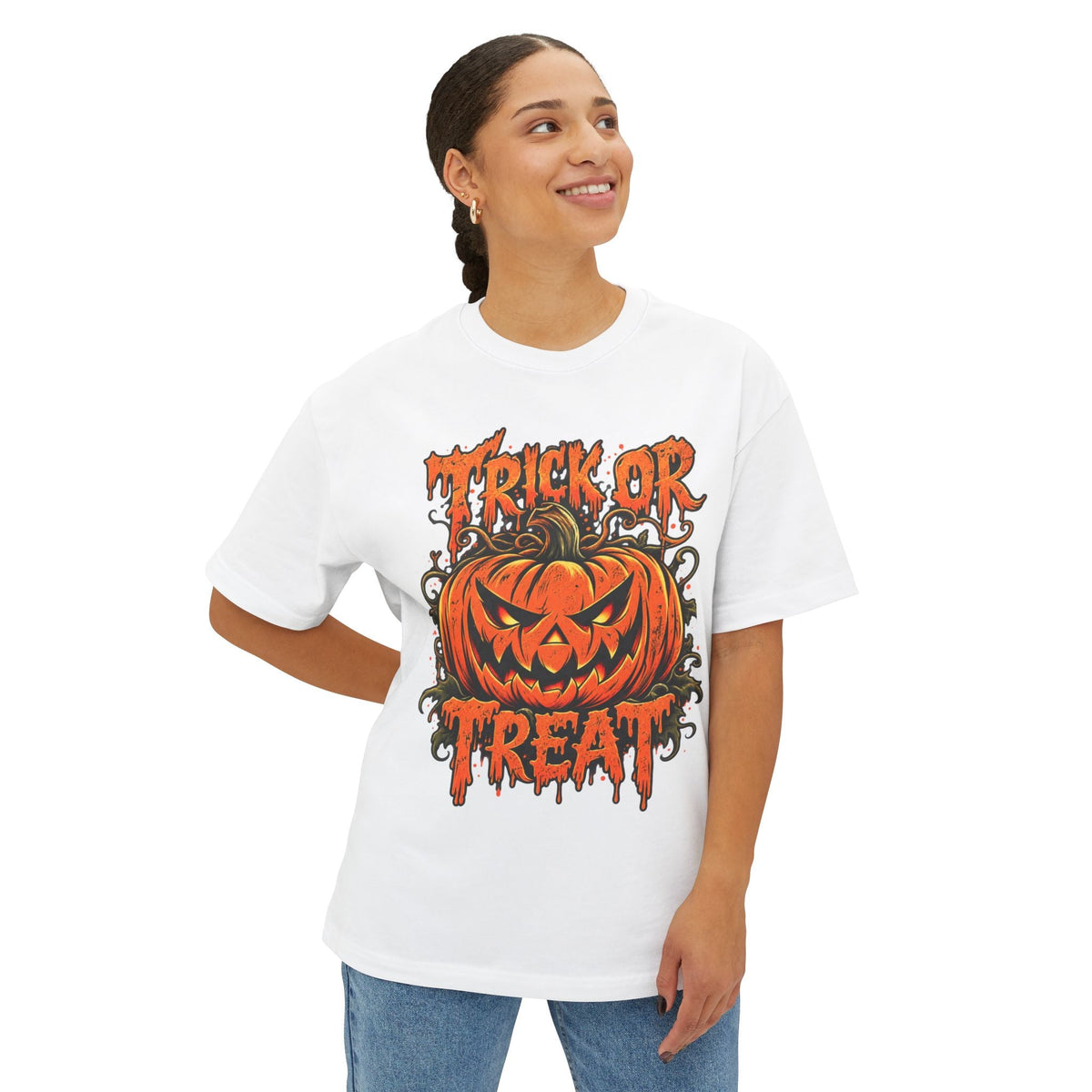 Trick or Treat Unisex Oversized Boxy Tee image 36