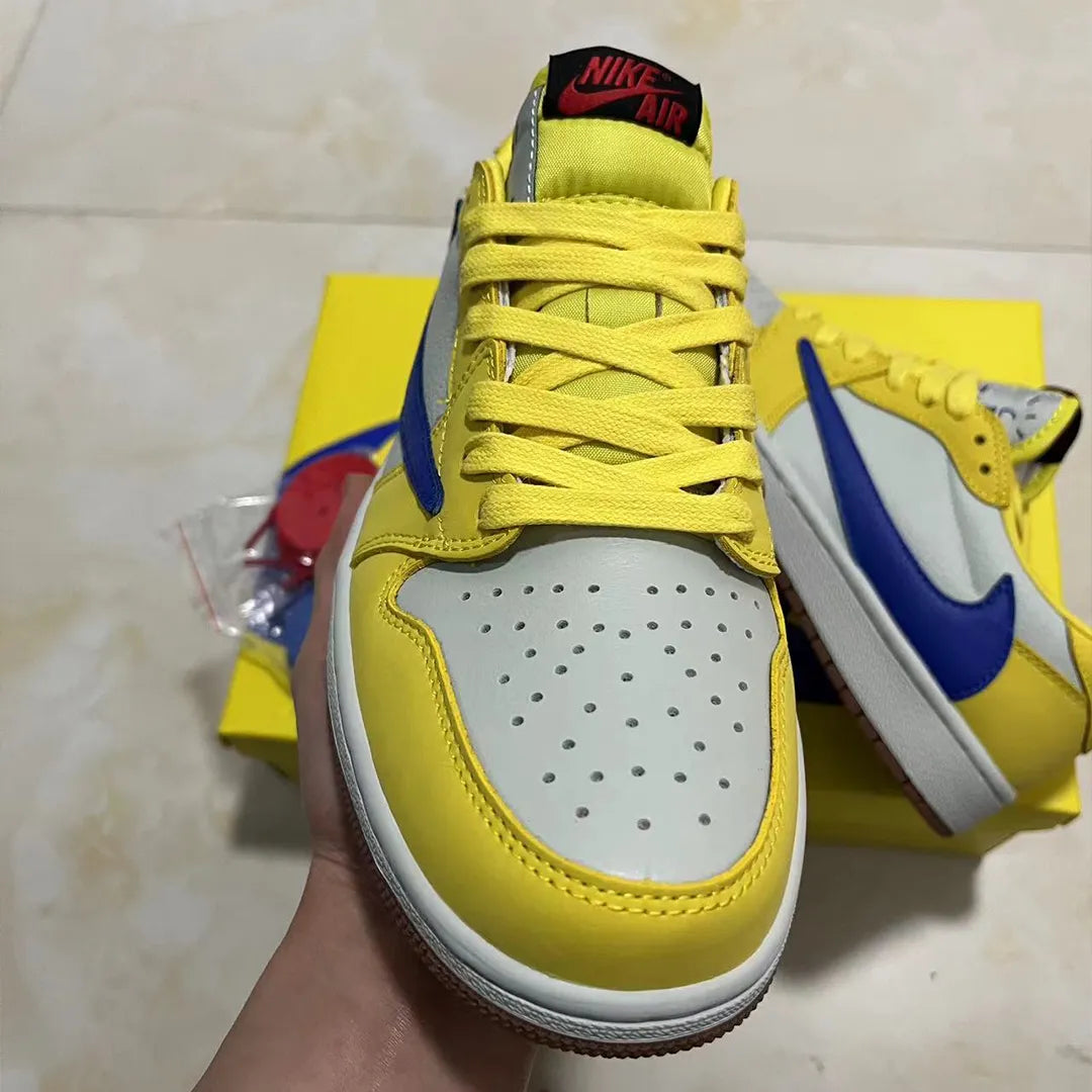Travis Scott x AJ 1 Low OG Canary/Elkins Shoes Sneakers - nk0003839 image 6
