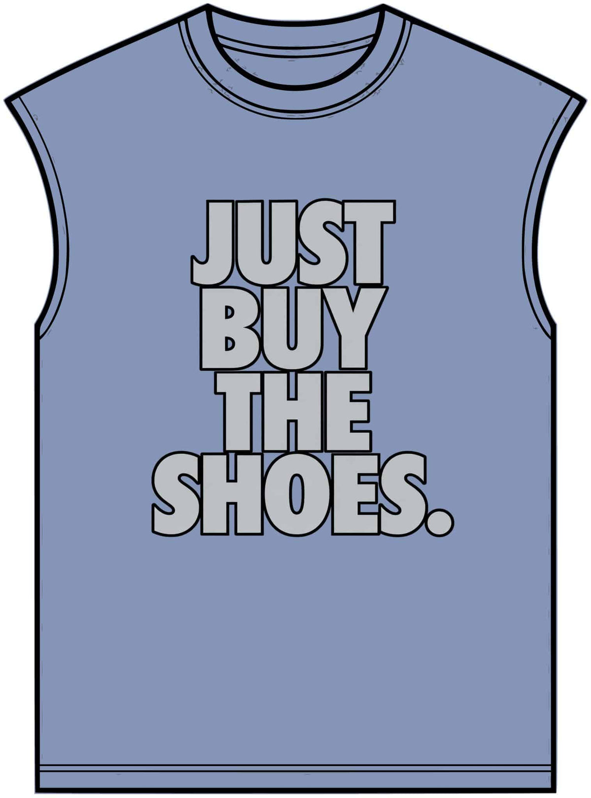 Graphic Print Unisex Garment-Dyed Muscle Tee – POD0033 image 8