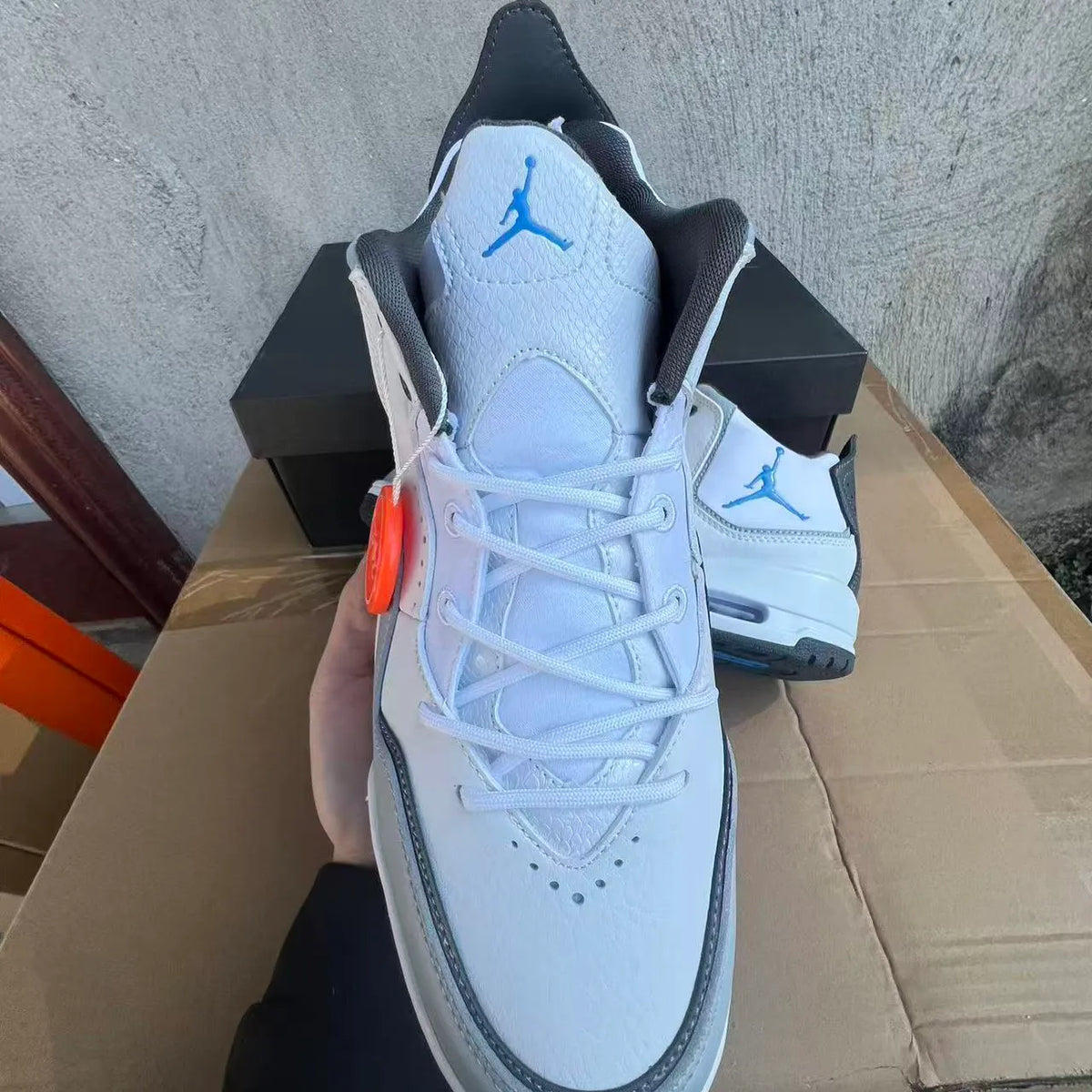 AJ Courtside 23 White/University Blue Shoes Sneakers - nk0004823 image 9