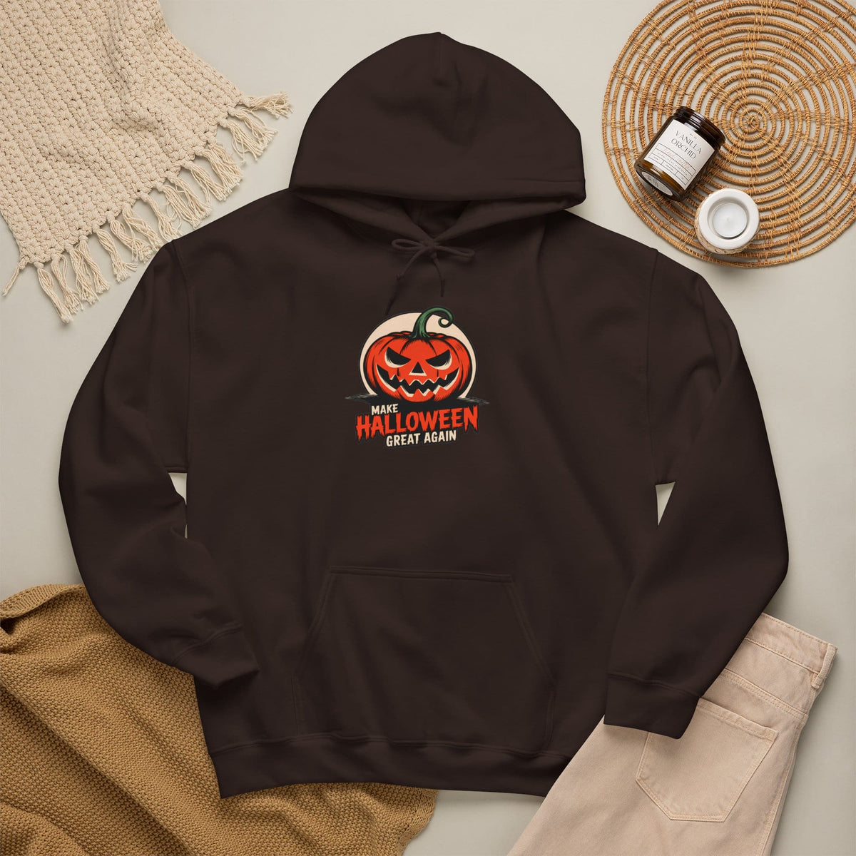 Make Halloween Great Again Hooded Sweatshirt image 32