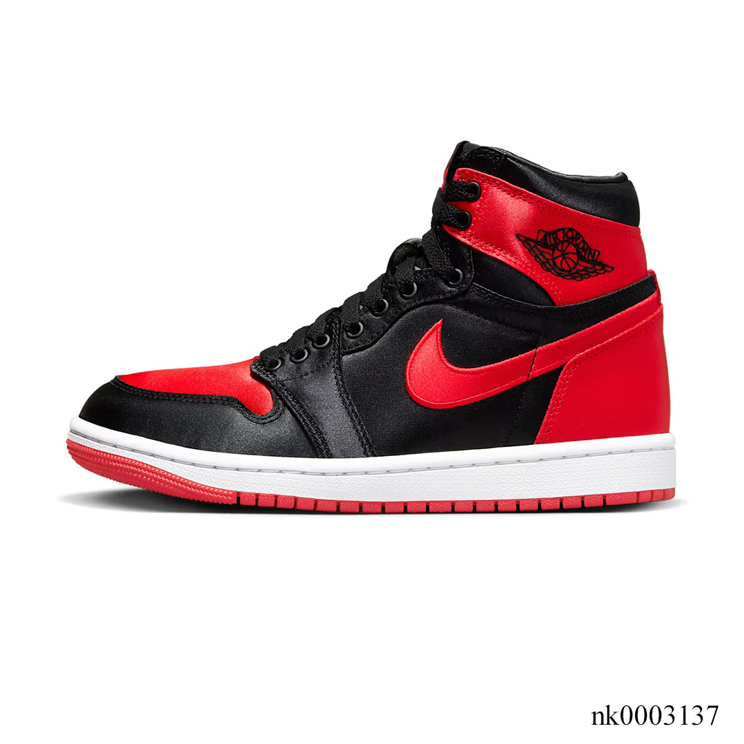 AJ 1 Retro High OG Satin Bred Shoes Sneakers - nk0003137 image 1
