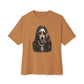 Halloween Ghostface Unisex Oversized Boxy Tee - Toast, M image