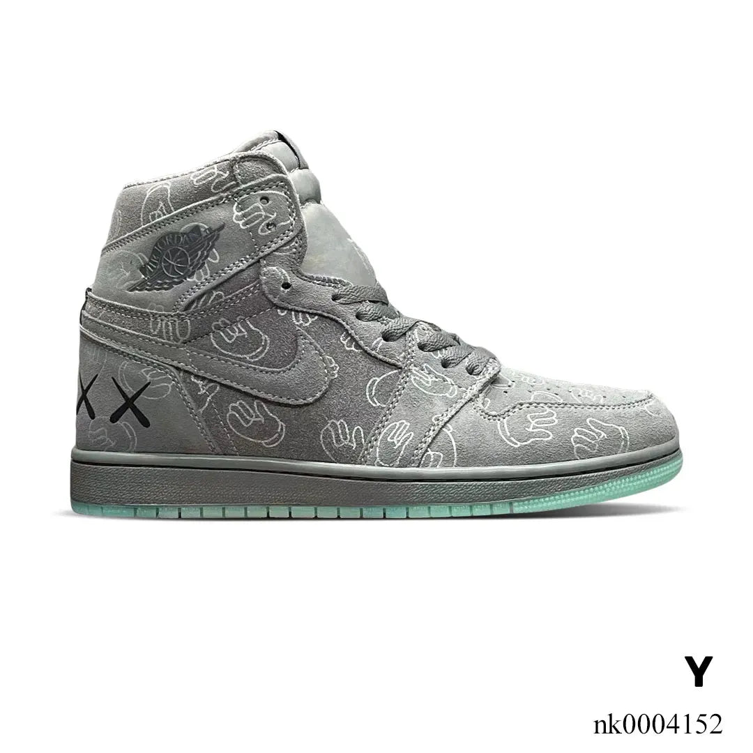 KAWS x AJ 1 High Cool Grey Shoes Sneakers - nk0004152 image