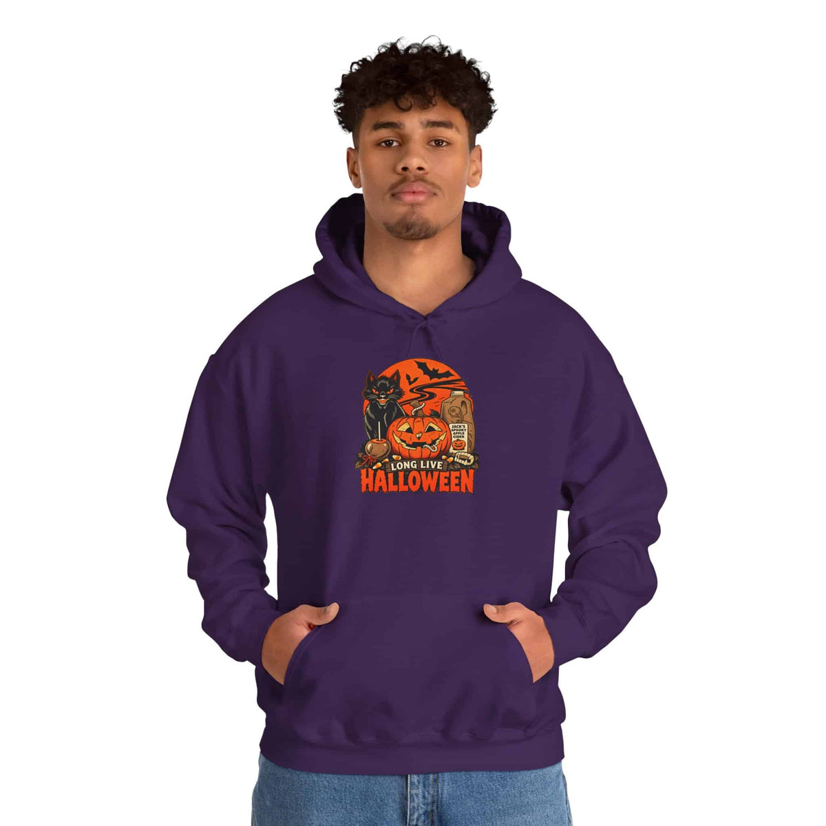Midnight Cat Hooded Sweatshirt image 76