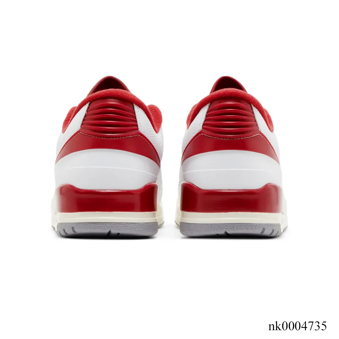 AJ 2/3 White Varsity Red Shoes Sneakers - nk0004735 image 3