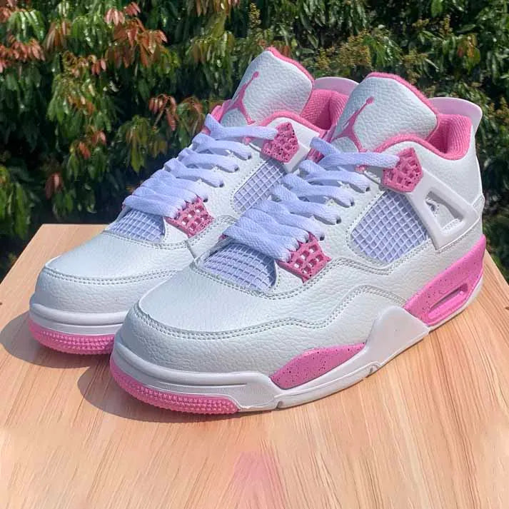 AJ 4 White Pink Oreo Shoes Sneakers - nk0003985 image 5