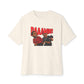 Graphic Print Unisex Oversized Boxy Tee – POD0035 - Natural, 3XL image