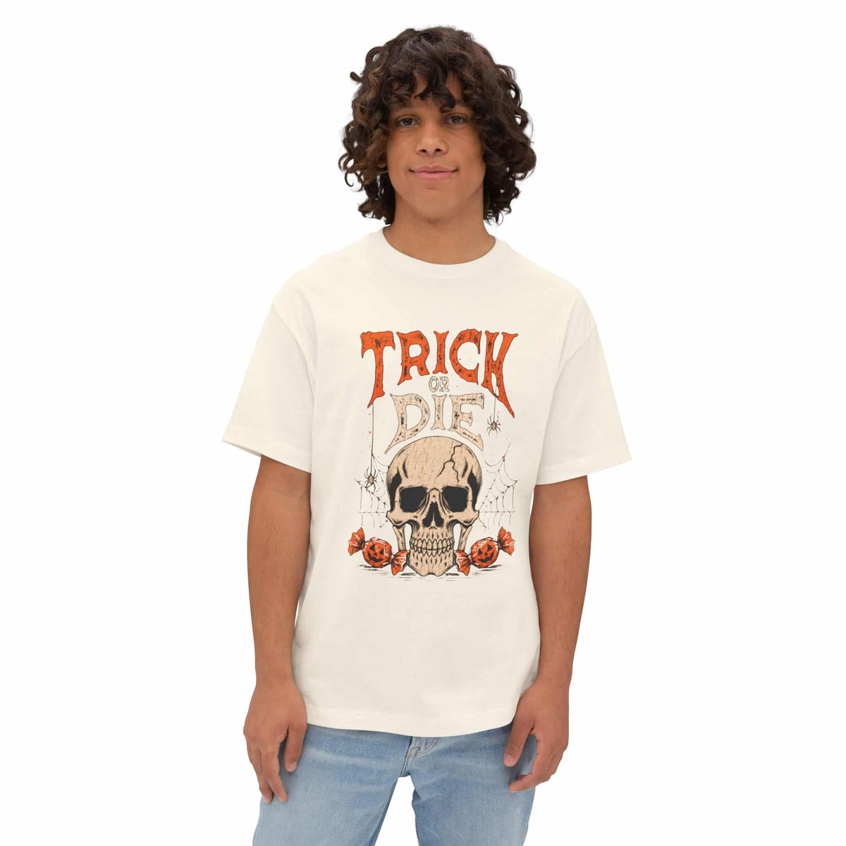 TRICK OR DIE Unisex Oversized Boxy Tee image 13