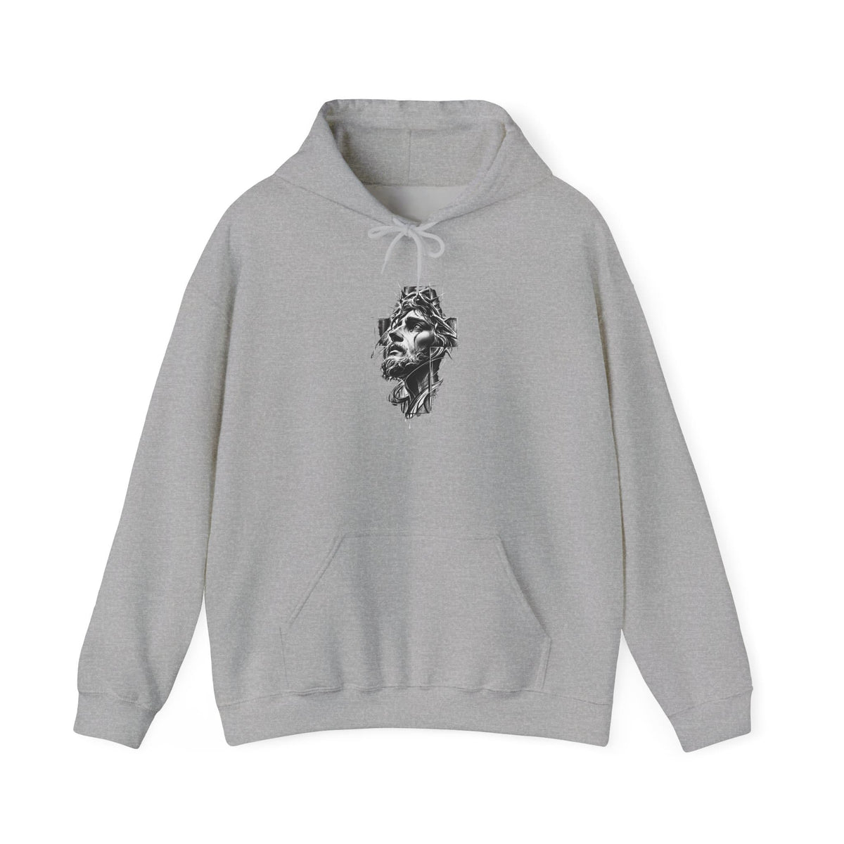 Crown of Faith 2 Hooded Sweatshirt - M, Sport Grey image