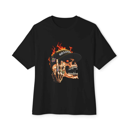 GOATED Skull Unisex Oversized Boxy Tee image 0