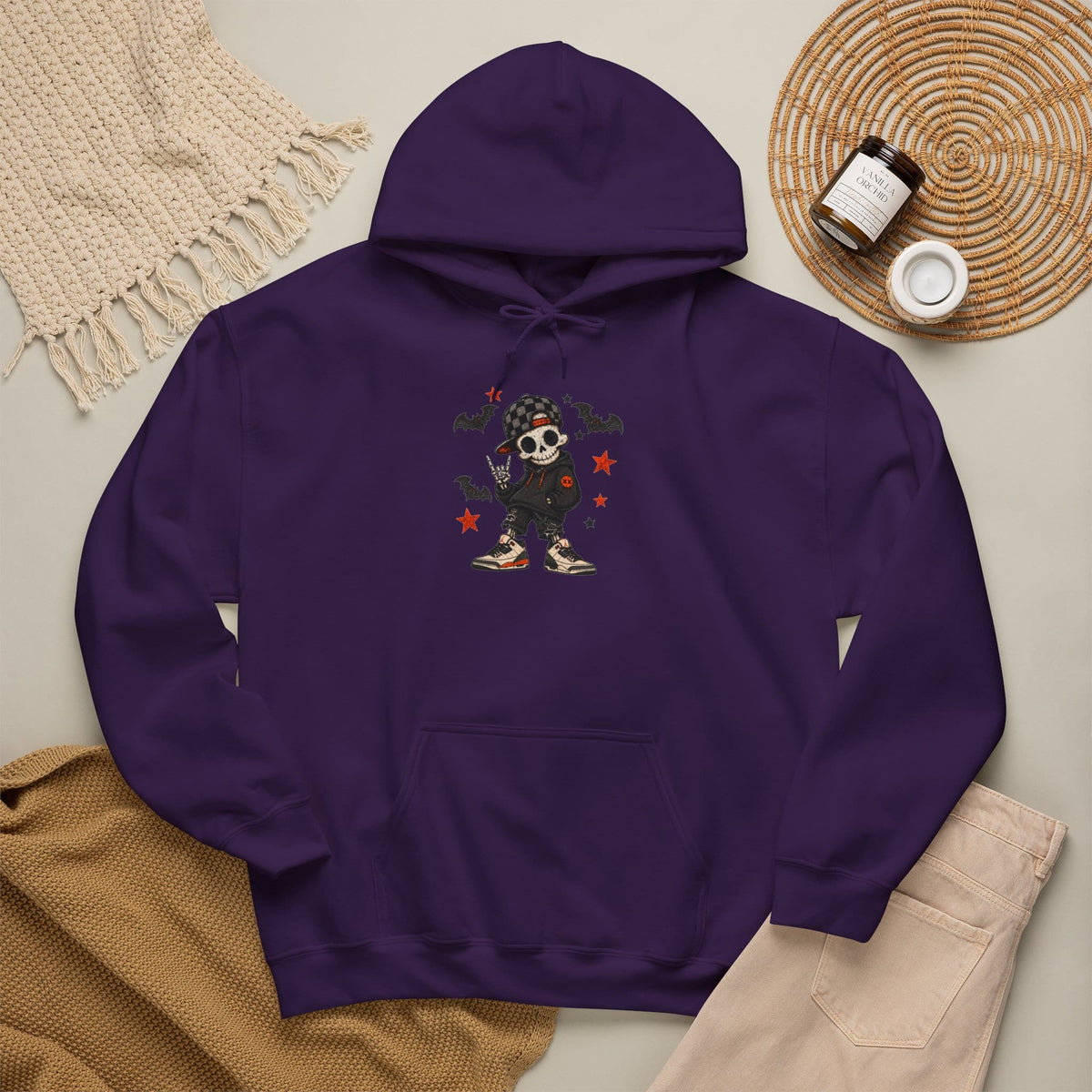 Boy Skeleton Halloween Hooded Sweatshirt image 96