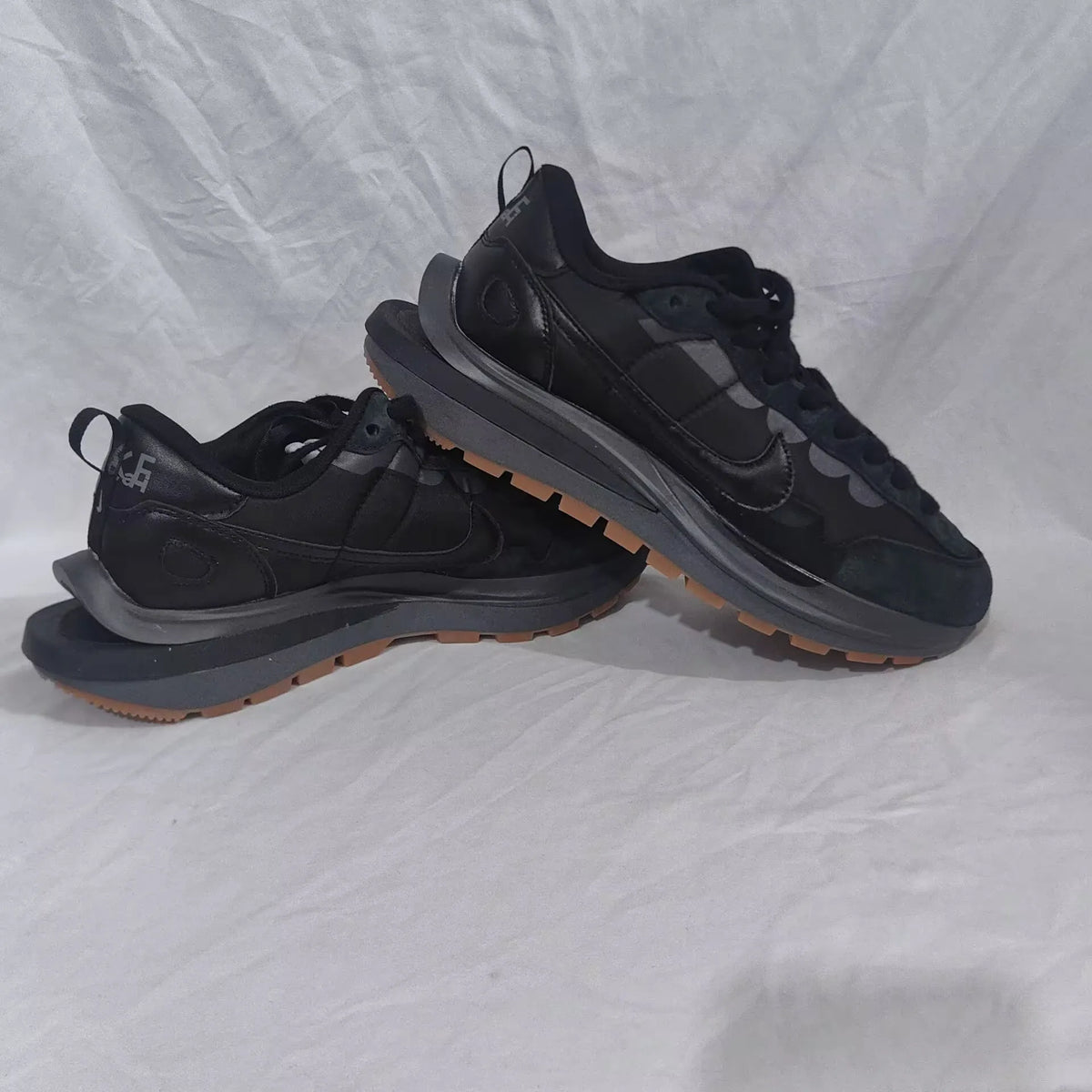 Vaporwaffle sacai Black Gum Shoes Sneakers - nk0001886 image 14