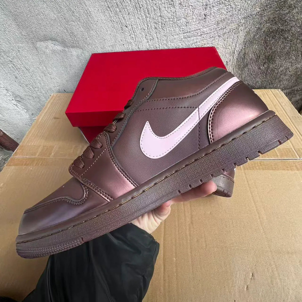 AJ 1 Low 'Chocolate Valentine's Day' Shoes Sneakers – nk0004944 image 7