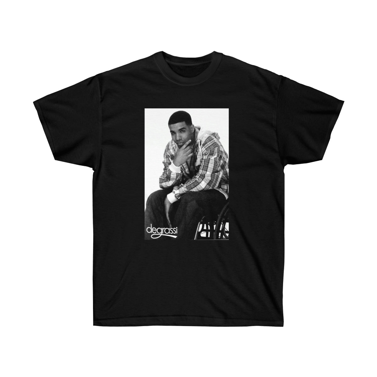 Rap Drake Degrassi Men T-Shirt - Black, 3XL image