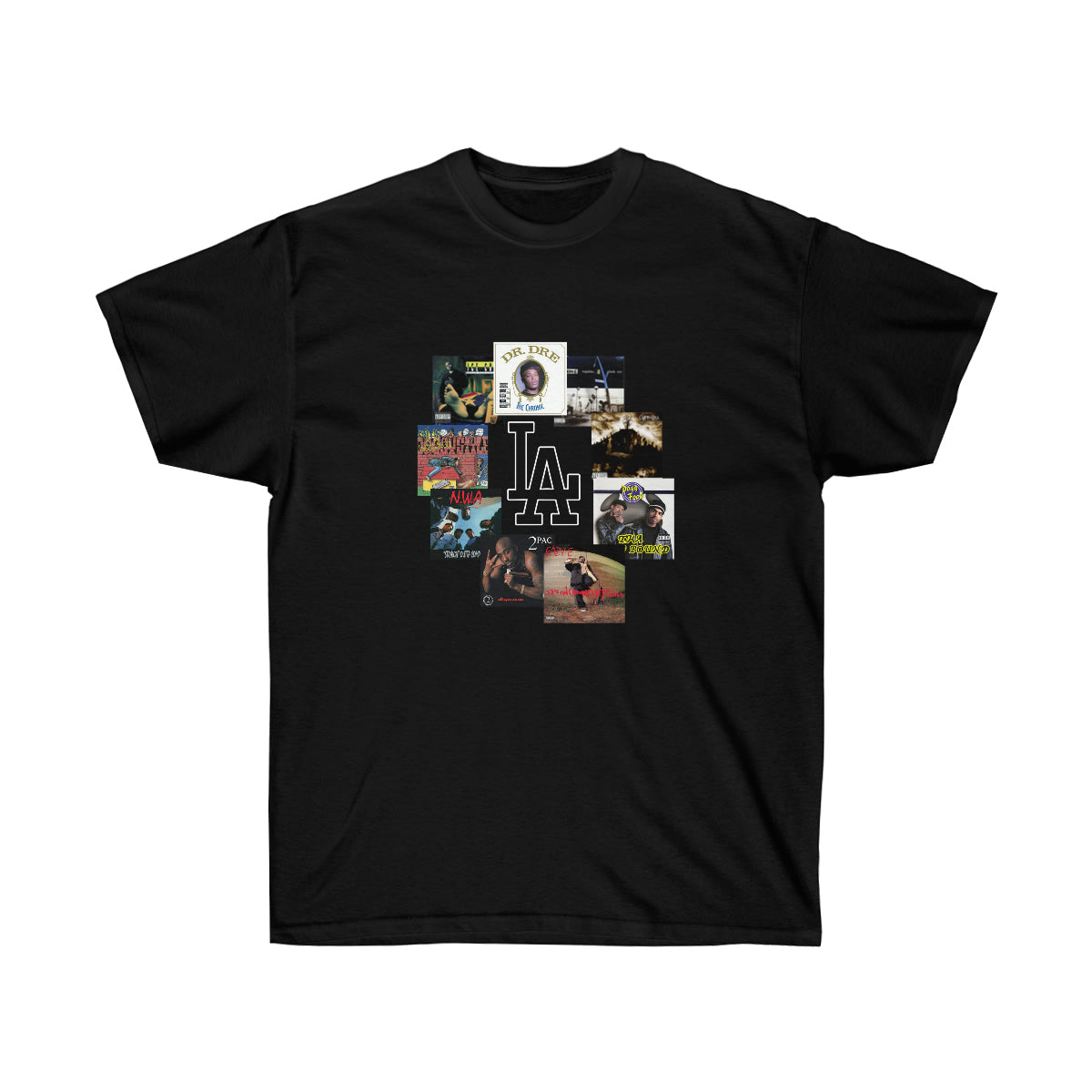 Rap LA Albums Men T-Shirt - Black, M image