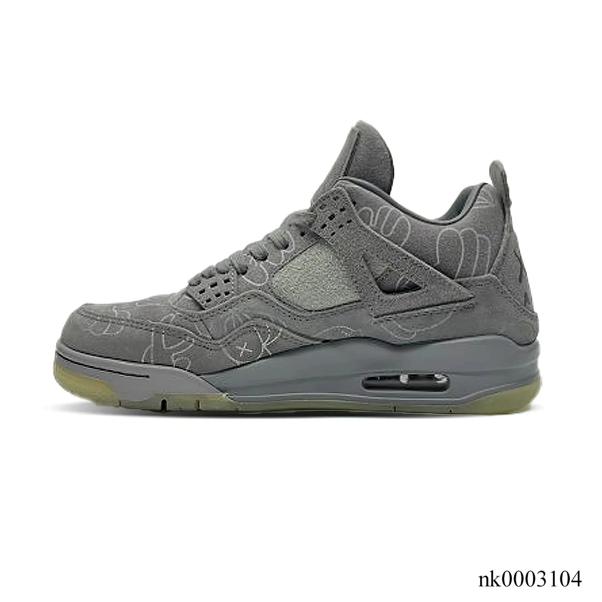 KAWS x AJ 4 Cool Grey Shoes Sneakers – nk0003104 image 2