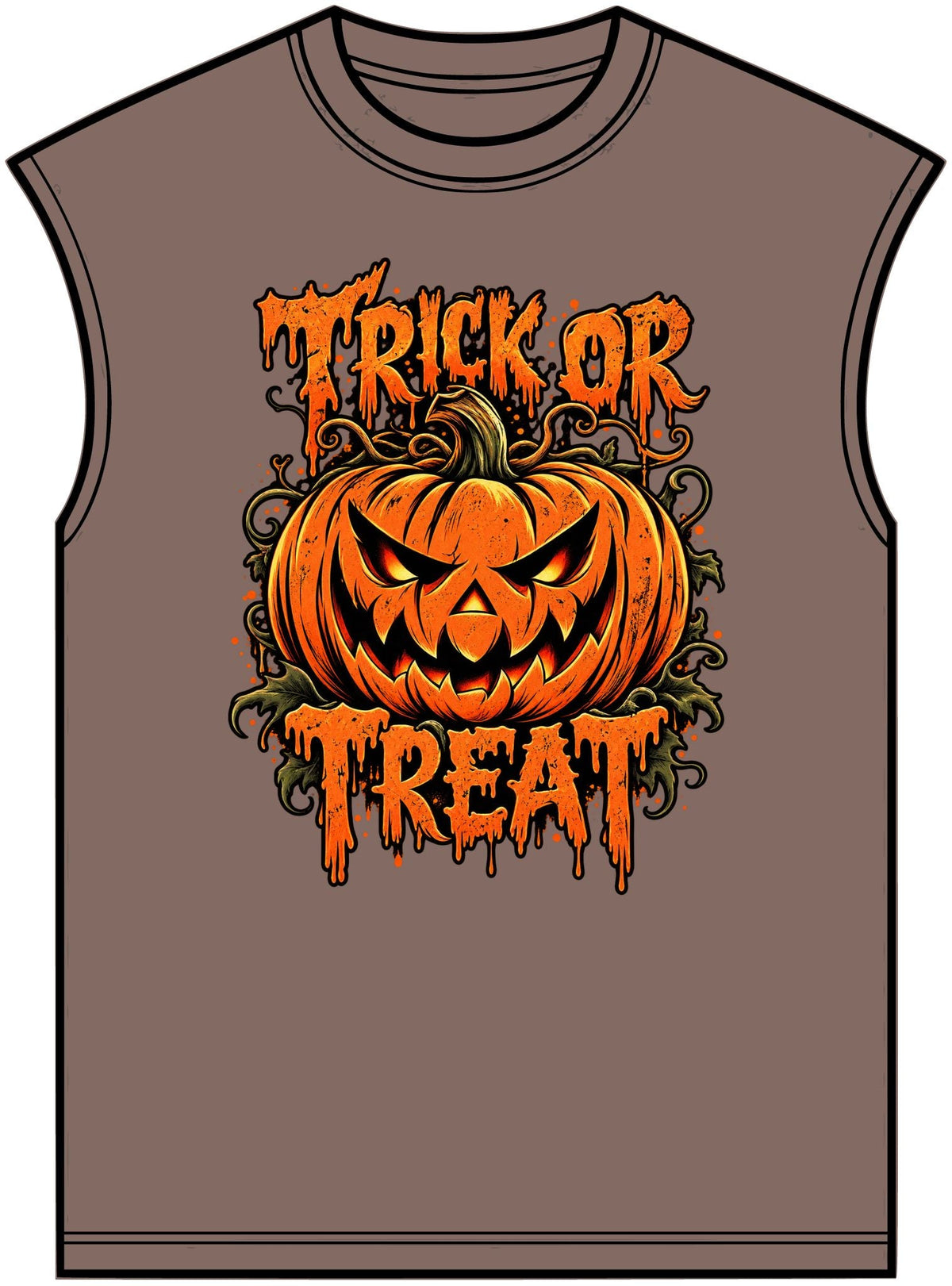 Trick or Treat Unisex Garment-Dyed Muscle Tee image