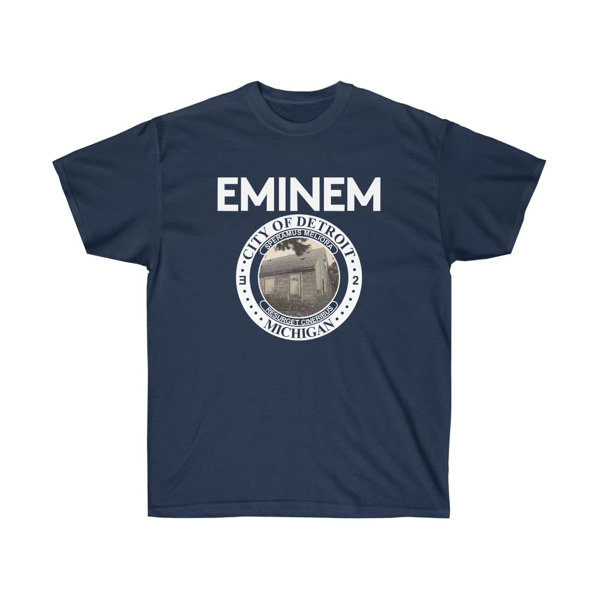 City Of Detroit Men T-Shirt - Navy, XL image