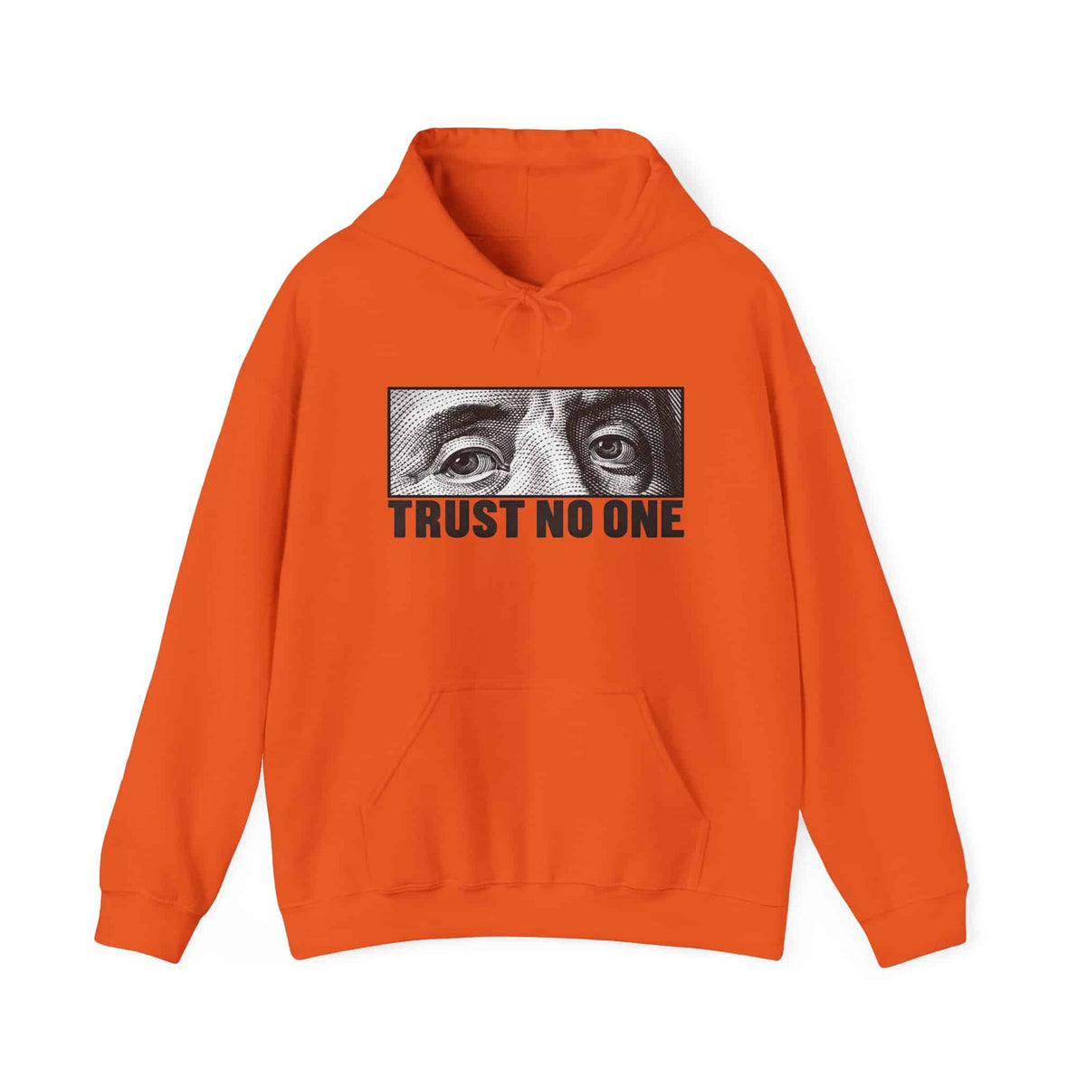 Graphic Print Hooded Sweatshirt - POD0039 - 4XL, Orange image