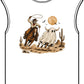 Halloween Cowboy Unisex Garment-Dyed Muscle Tee image