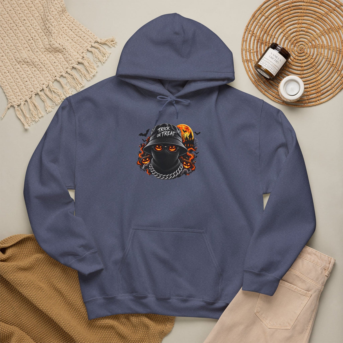 Spooky Streetwear Masked Hooded Sweatshirt image 80