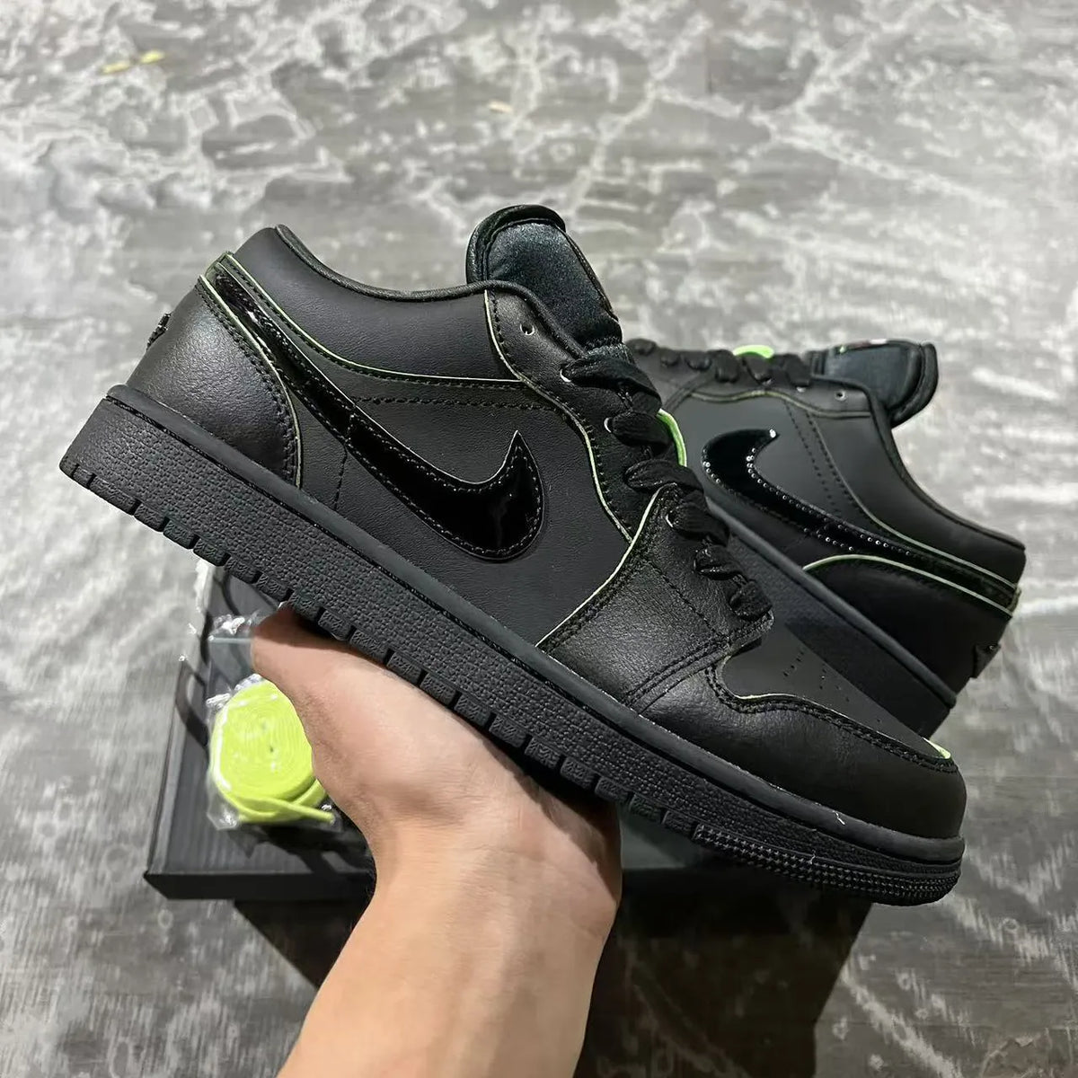 AJ 1 Low Black Cat Shoes Sneakers - nk0004119 image 6