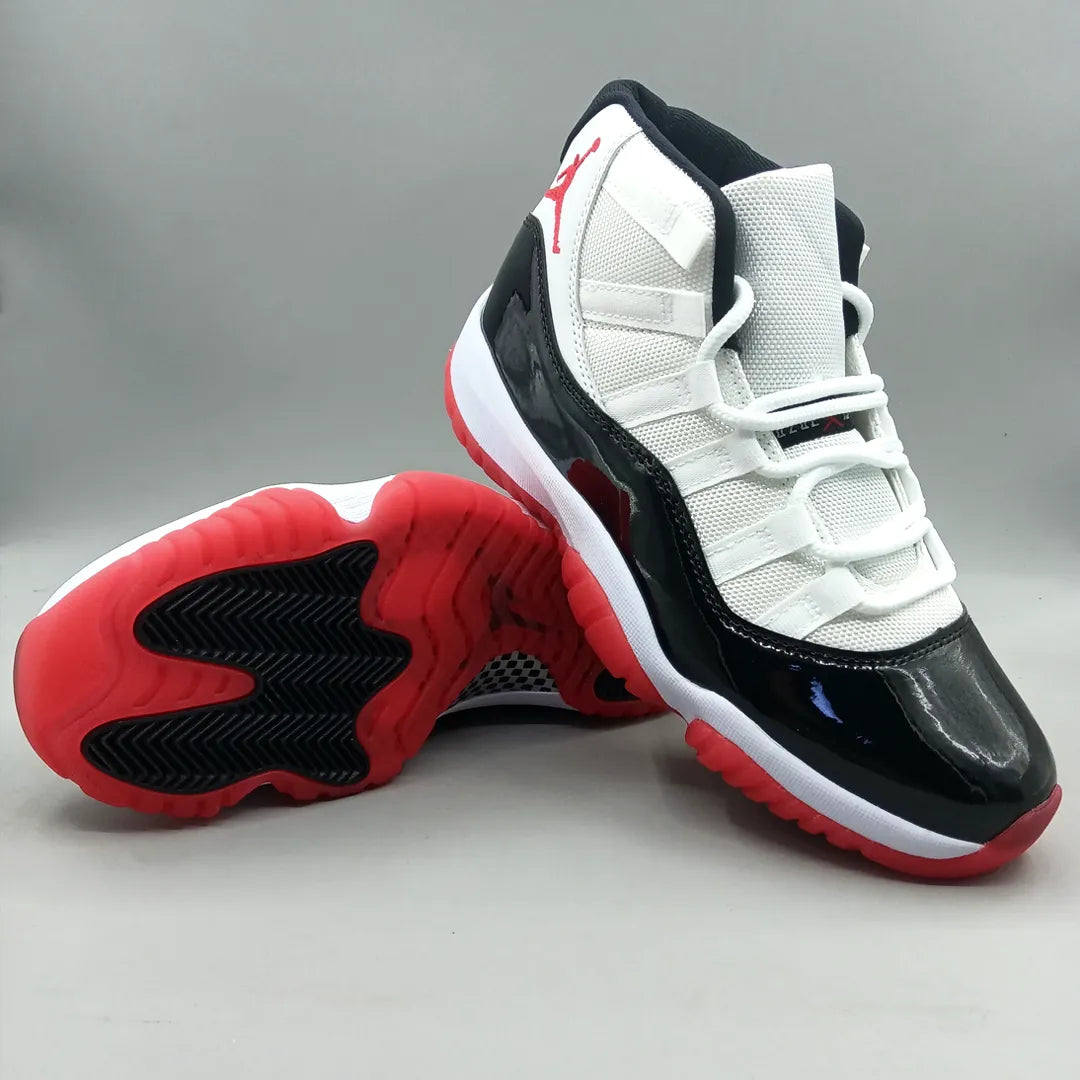 AJ 11 Black White Red Shoes Sneaker - nk0004560 image 4