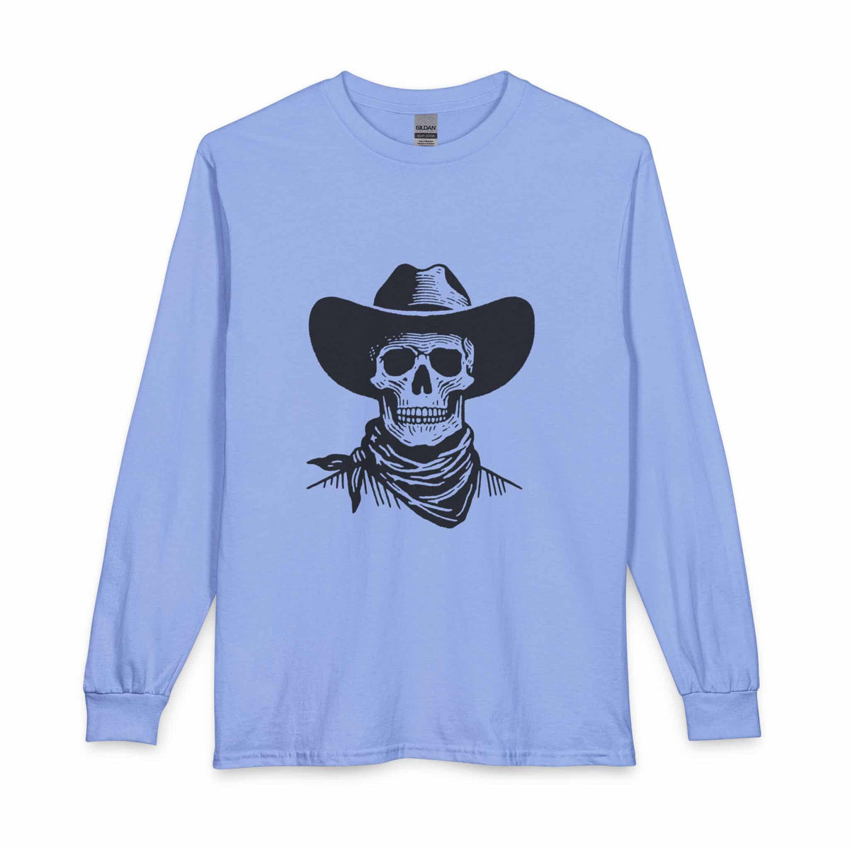 Outlaw Skull Long Sleeve T-Shirt image