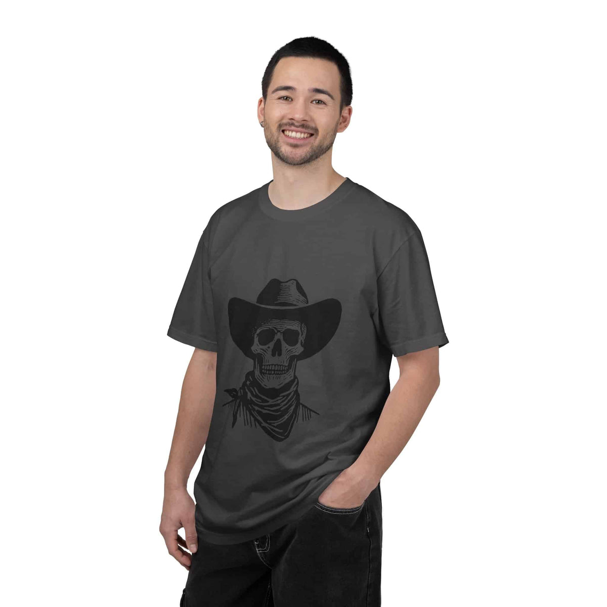 Outlaw Skull Unisex Garment-Dyed T-shirt image 88