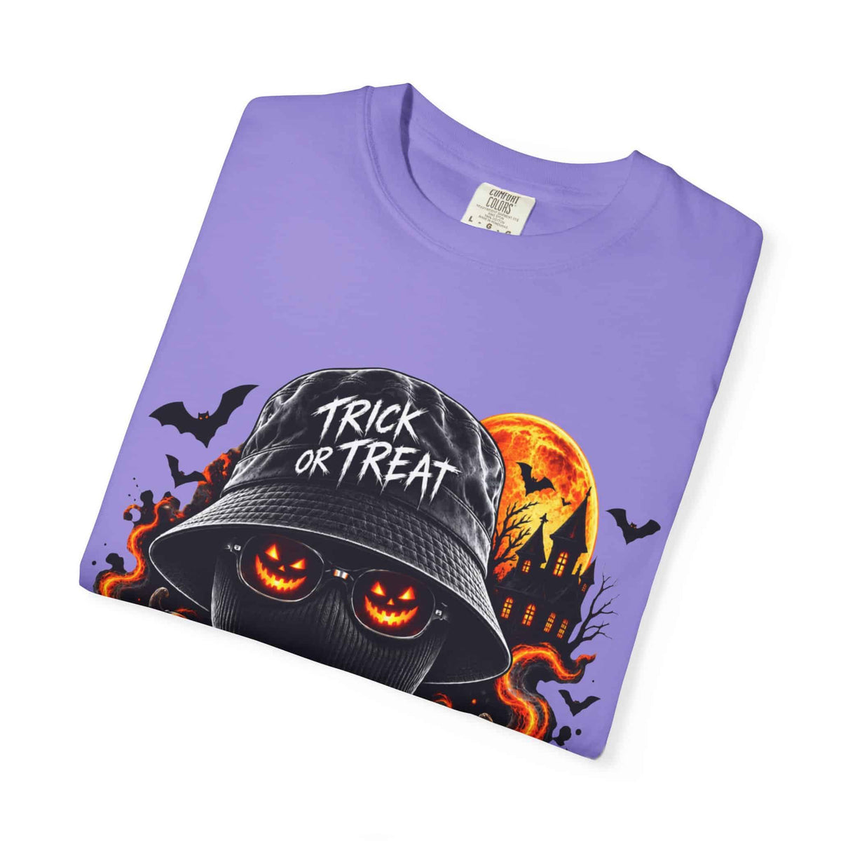 Spooky Streetwear Masked Unisex Garment-Dyed T-shirt image 44